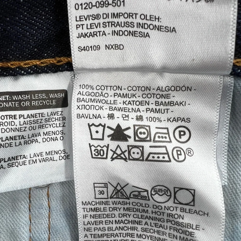 NEW Levis 517 Bootcut Jeans Mens 40x30 Dark Wash Indigo Blue Rigid Cotton Cowboy